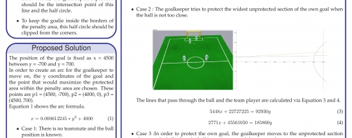 robot goalkeeper project